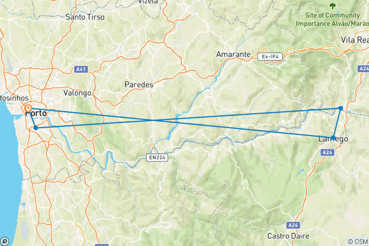 Map of Best of Porto with a Luxury Douro Cruise - 5 nights