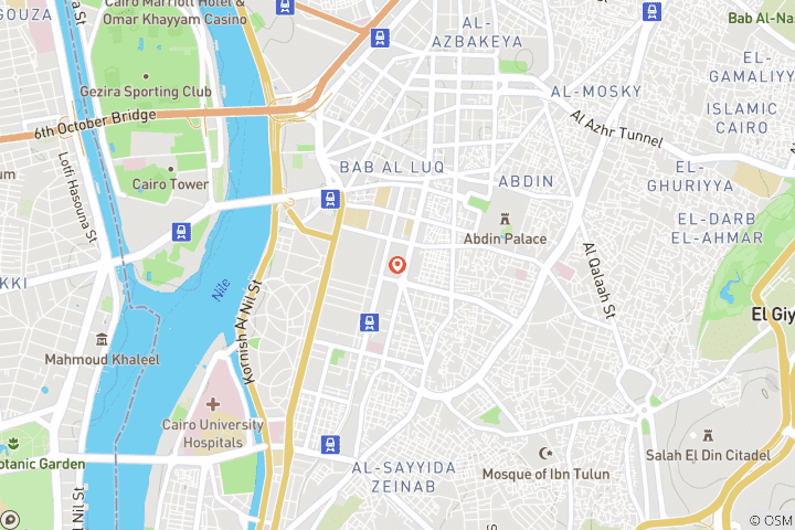 Carte du circuit CITADEL COPTIQUE DU CAIRE KHAN EL KHALILI Les couches de l'histoire vivante du Caire