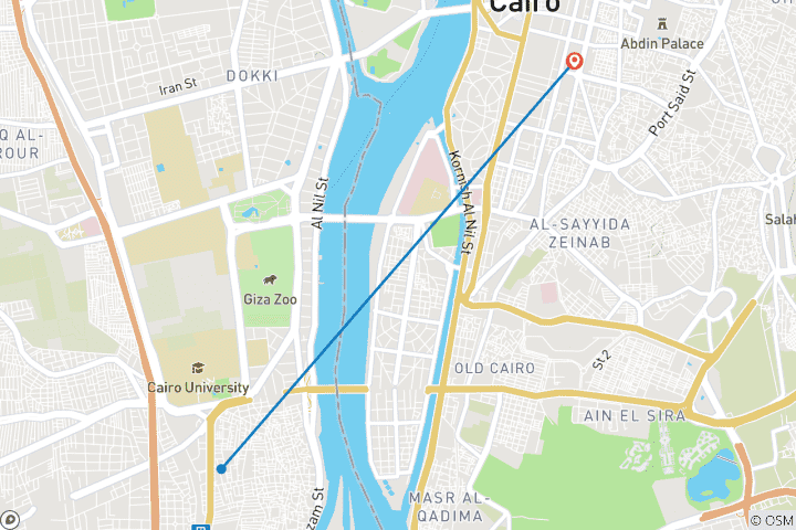 Carte du circuit Les musées incontournables du Caire : Musée égyptien, NMEC et GEM en une journée de visite guidée