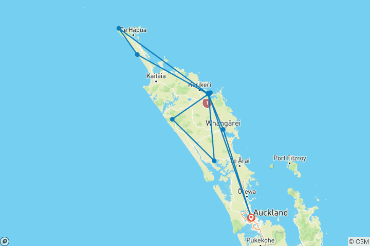 Carte du circuit Explorateur de la baie des Îles
