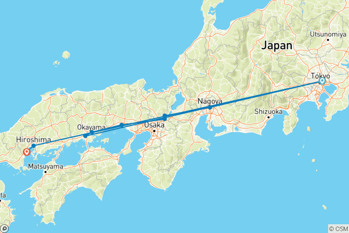 Kaart van Majestueus Japan