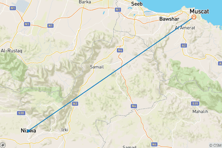 Mapa de Mascate - Paquete de valor: Mascate 5 noches
