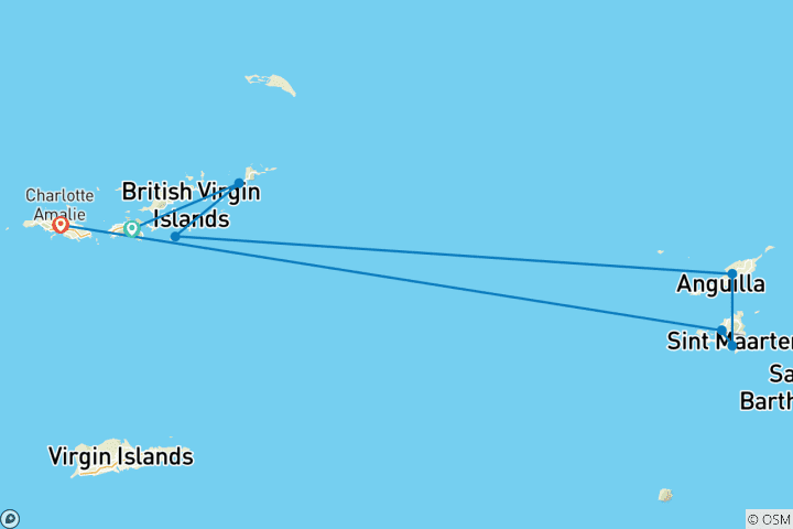 Map of Vibes of the Virgin Islands
