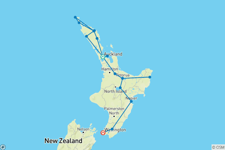 Carte du circuit Explorateur du Nord