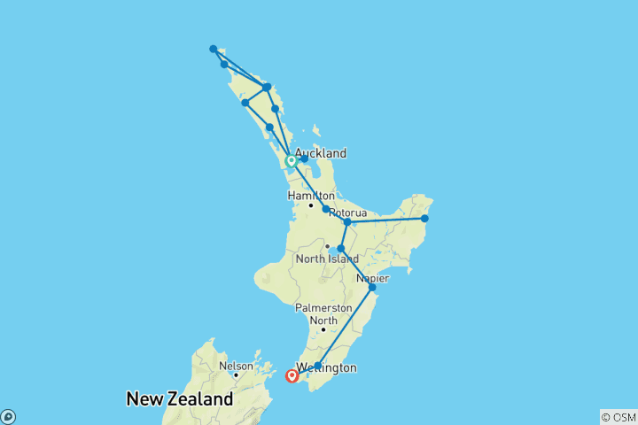 Carte du circuit Explorateur du Nord