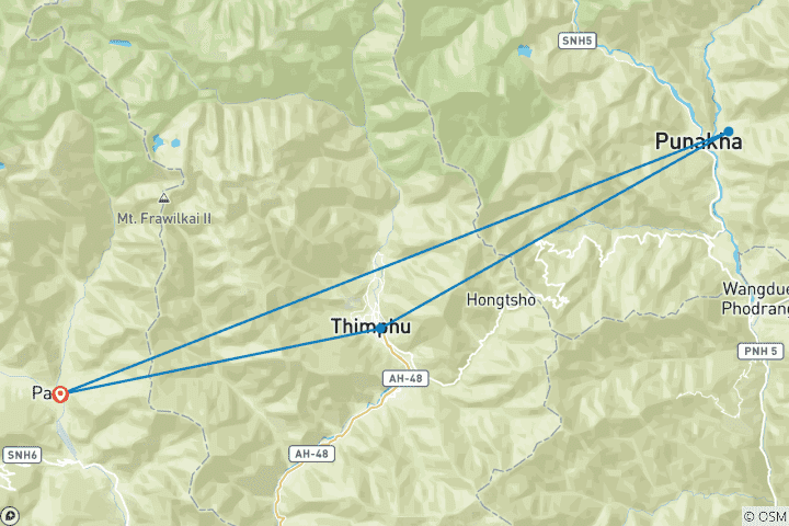 Map of Experience Bhutan: A 7-Day Journey of Scenic Beauty and Cultural Richness
