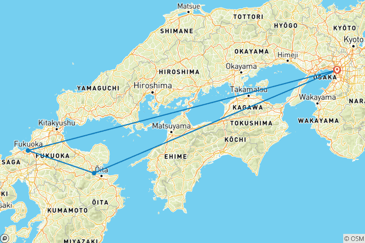 Map of Northern Kyushu By Rail