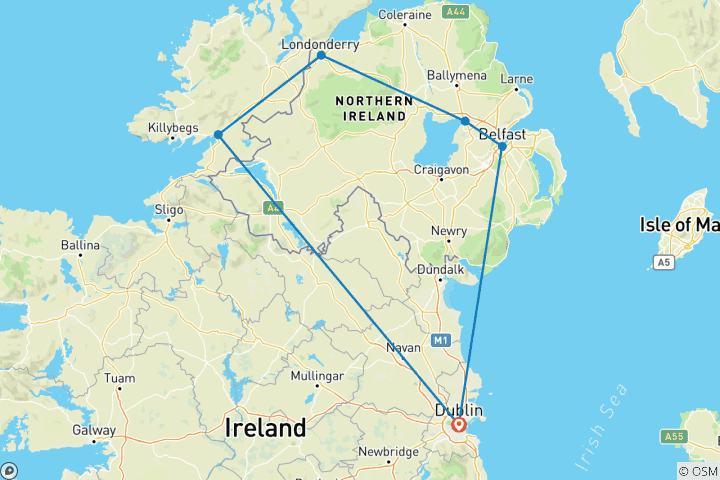 Carte du circuit Game of Thrones | Irlande