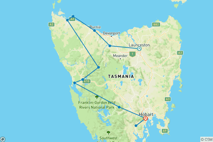 Mapa de Tierras salvajes occidentales
