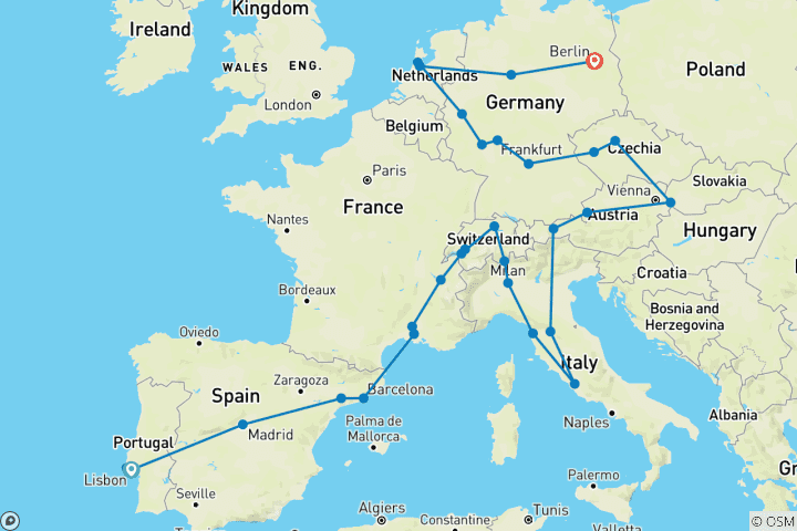 Mapa de Toda Europa