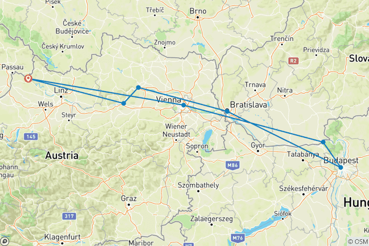 Karte von Donau Klassiker 2026