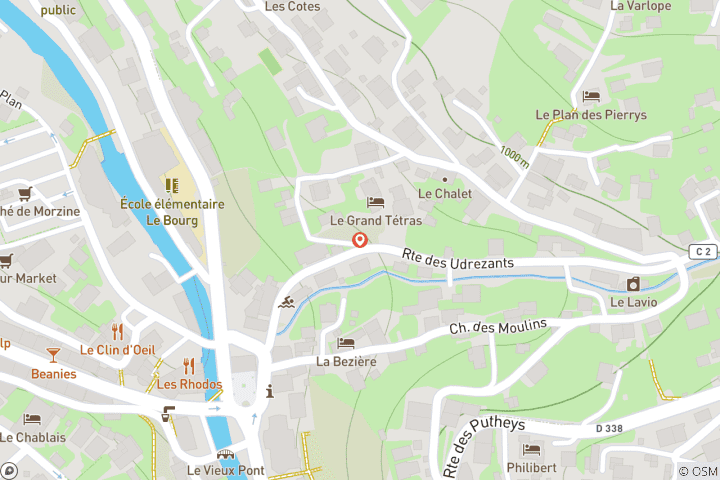 Carte du circuit Apprenez à skier ou à faire du snowboard dans les Alpes françaises