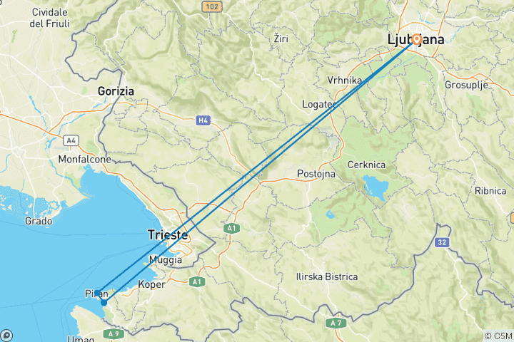 Carte du circuit Slovénie Découverte