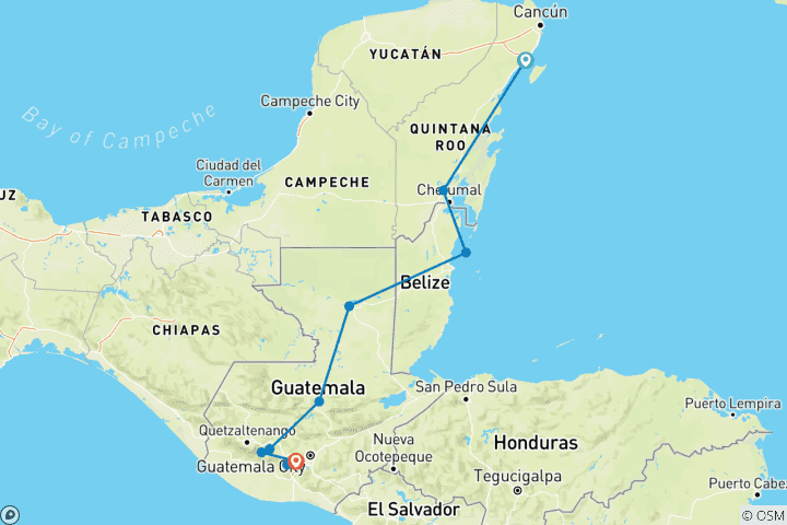 Map of Central America Intro