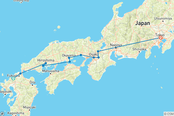 Carte du circuit Japon classique 2026|2027