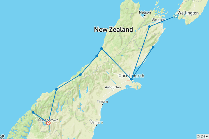 Carte du circuit Signature | Spectacular South Tour