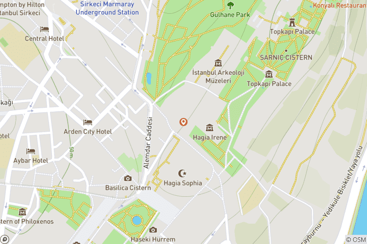 Map of 4-Day Private Angels Vacations in Istanbul | Constantinople with Hotel! (Escorted Private tour)