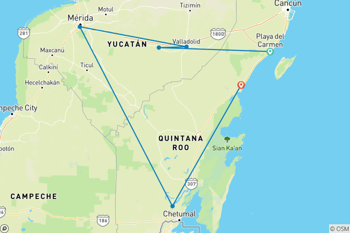 Carte du circuit Solo-ish Mexique
