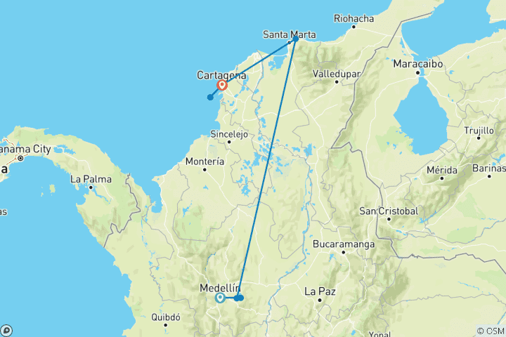 Map of Solo-ish Colombia