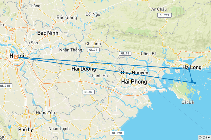 Map of Alisa Premier 5* Cruise In Halong Bay