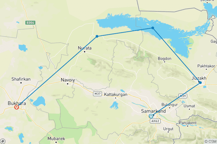 Carte du circuit Circuit de 2 jours d'aventure en yourte de montagne et d'expérience de randonnée