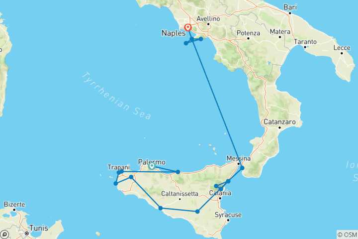 Kaart van Het beste van Sicilië (2026)