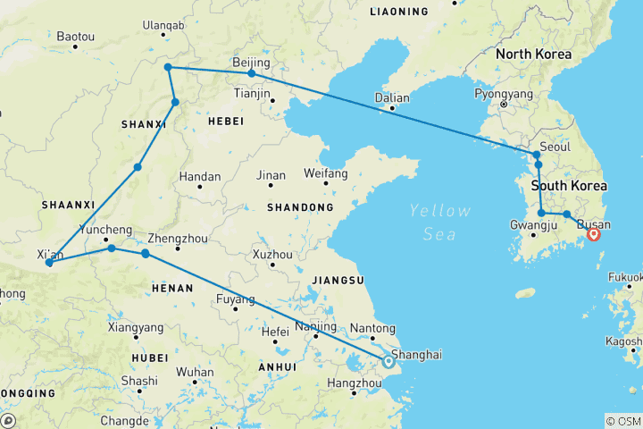 Map of Wonders of China and Korea Classics