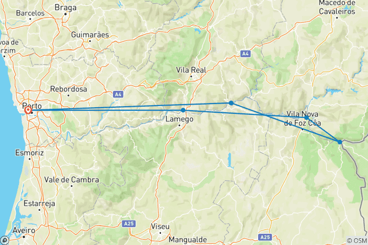 Mapa de Delicioso Douro