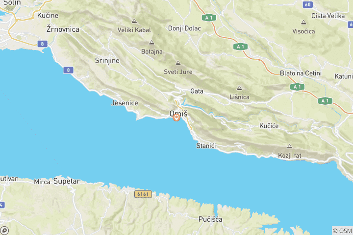 Mapa de Lo mejor de Croacia en 5 días: unas vacaciones llenas de aventuras