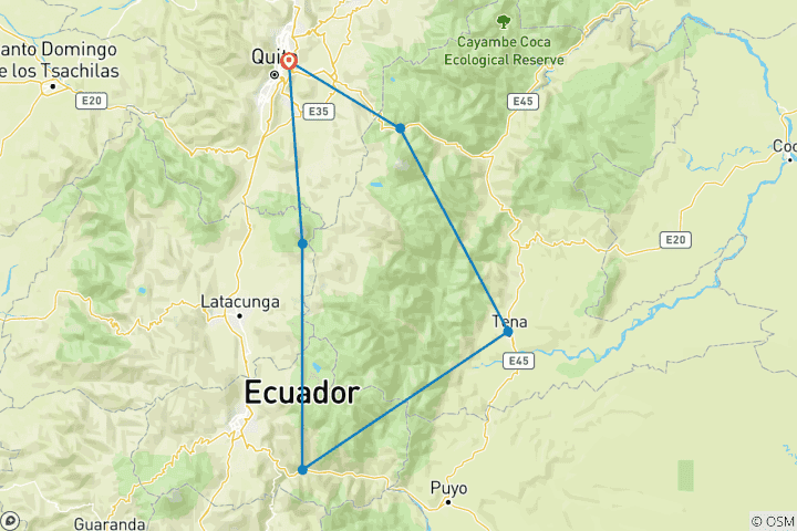 Mapa de Solo pero acompañado: Ecuador
