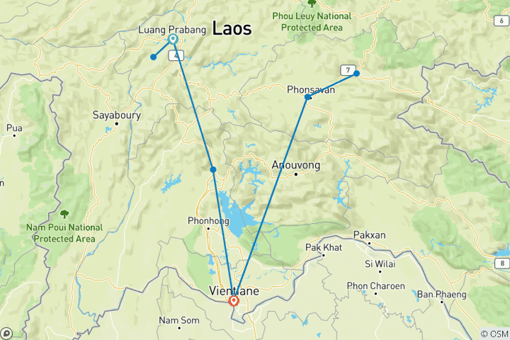 Mapa de 7N8D Lugares culturales y misteriosos