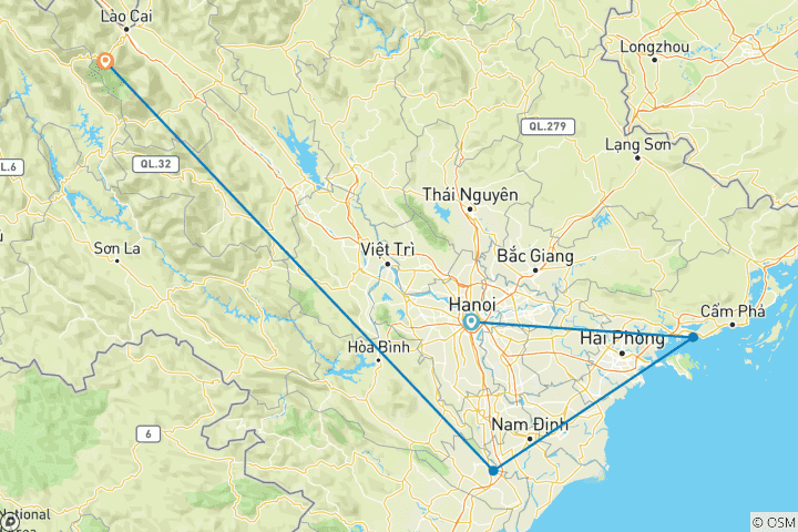 Map of Private Transportation Packages for Small Groups