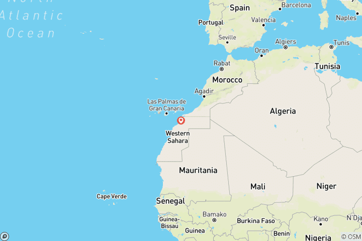 Carte du circuit Voyage au Sahara occidental en 5 jours / 4 nuits