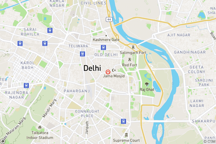 Carte du circuit Excursion privée d'une journée depuis Delhi pour découvrir les joyaux spirituels de Kurukshetra