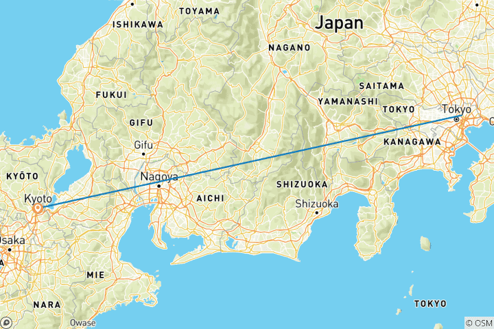 Map of 7 Day Best of Japan Cherry Blossom Tour 2026 | Small Group Sakura Experience