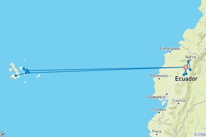 Map of Ecuador & Galapagos: Sternstunden mit Amazonas