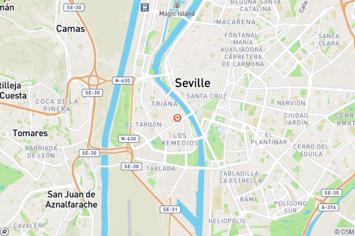 Carte du circuit Voyage à Séville