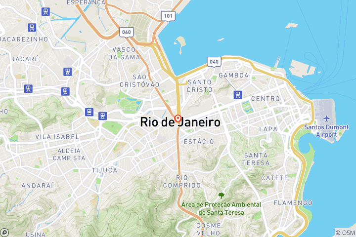 Map of Rio Carnival Adventure - 6 days