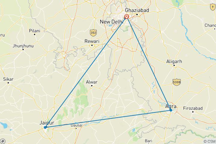 Karte von Holi Festival der Farben und feiern Sie den 4. März mit Private Luxury 7 Day Golden Triangle Tours India