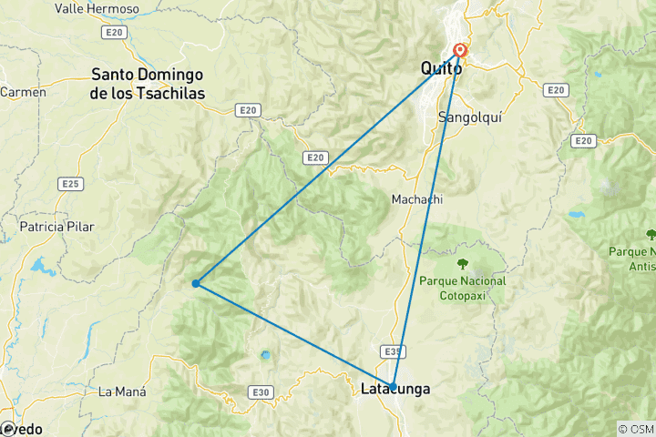 Map of Iliniza Norte Summit Adventure: 3-Day Andean Climb in Ecuador