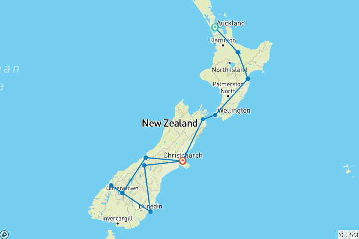 Carte du circuit Splendeur panoramique 2027