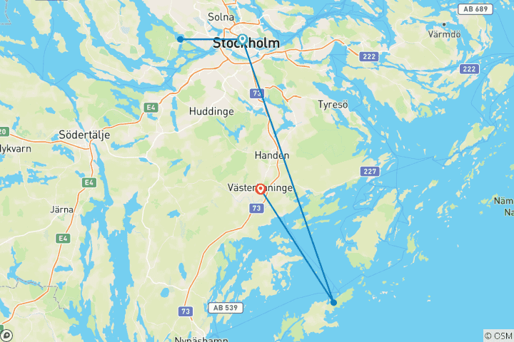 Map of Stockholm's archipelago in 11 Days11 Days