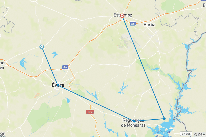 Karte von Portugal - Burgen und Wein (8 Tage)