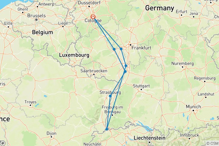 Map of Treasures of the Rhine – VISTARIO Superior