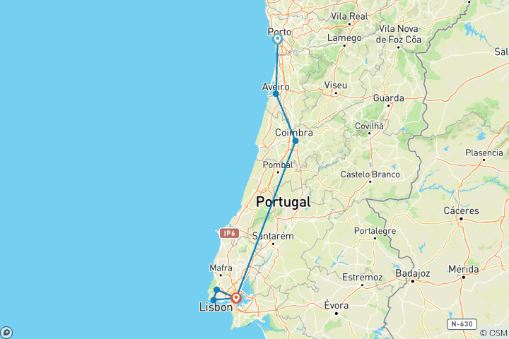Map of Picturesque Portugal