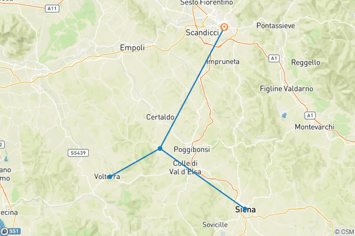 Map of Local Living Italy - Tuscany San Gimignano