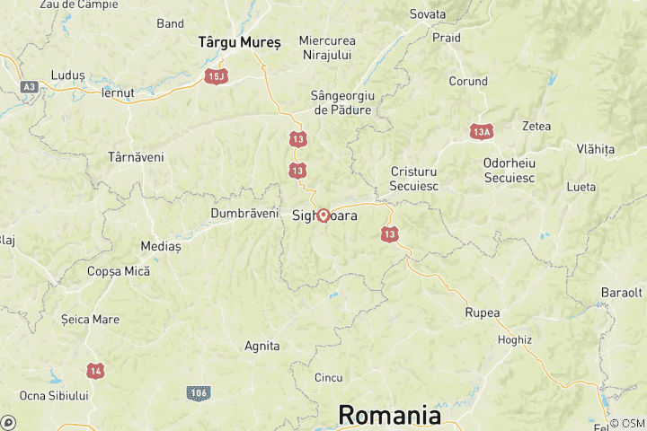 Carte du circuit Le grand bal d'Halloween de Dracula - Palais de la Comté de la Citadelle de Sighisoara - Billets