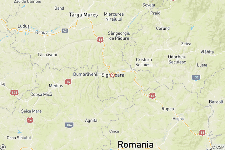 Mapa de El Gran Baile de Drácula en Halloween - Palacio de la Comarca de la Ciudadela de Sighisoara - Entradas