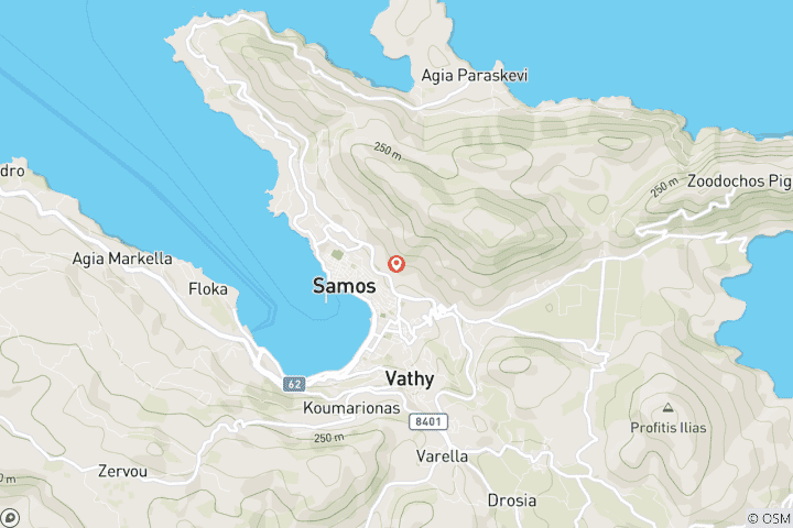 Carte du circuit Curated Samos : Découvrez la beauté intemporelle de l'île de Pythagore