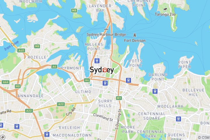 Carte du circuit Sydney 5 jours : L'emblématique Opéra et les pittoresques Blue Mountains
